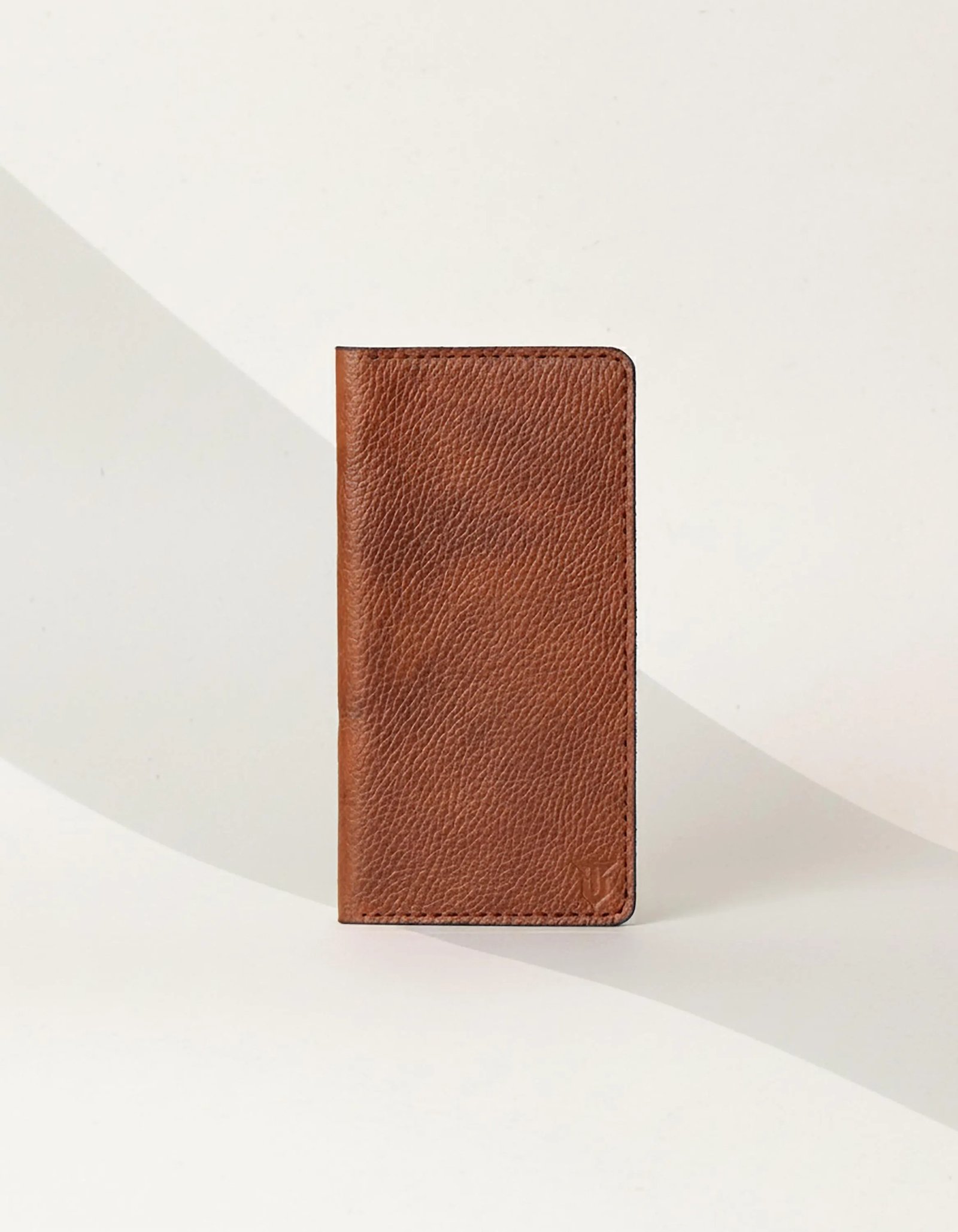 Handmade Long Leather Wallet for Men Slim Vertical Bifold Wallet