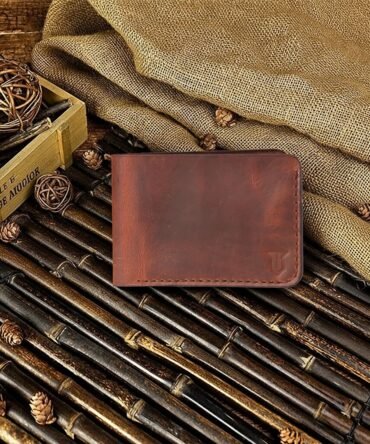 Men's Leather Bifold Wallet Slim Minimalist Wallet for men Vintage wallet