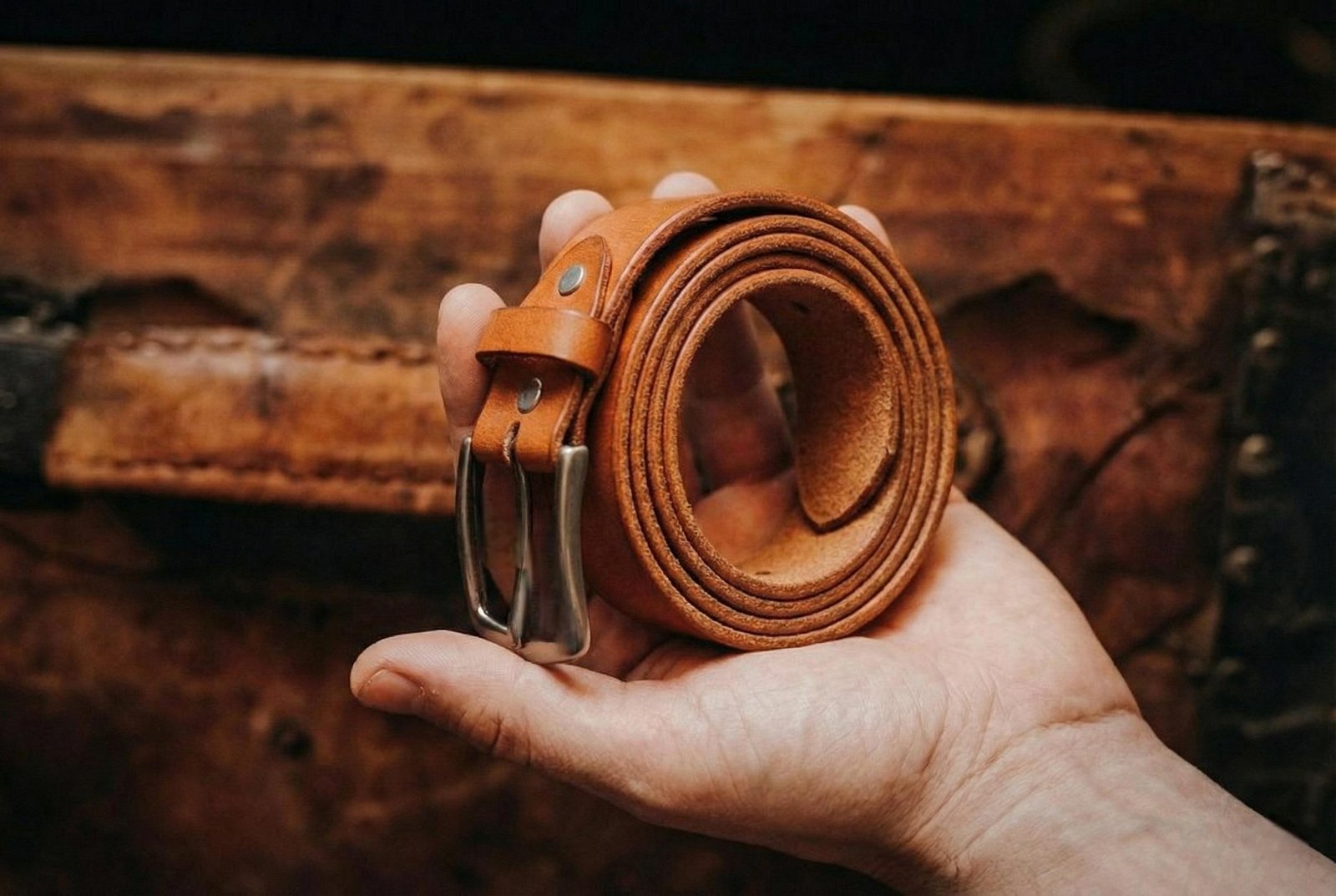 Mens Leather Belt Personalized Leather Belt The Silverwood